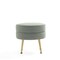 Manhattan Comfort Bailey Ottoman in Sage Green with Gold Feet OT003-SG - alternate 5
